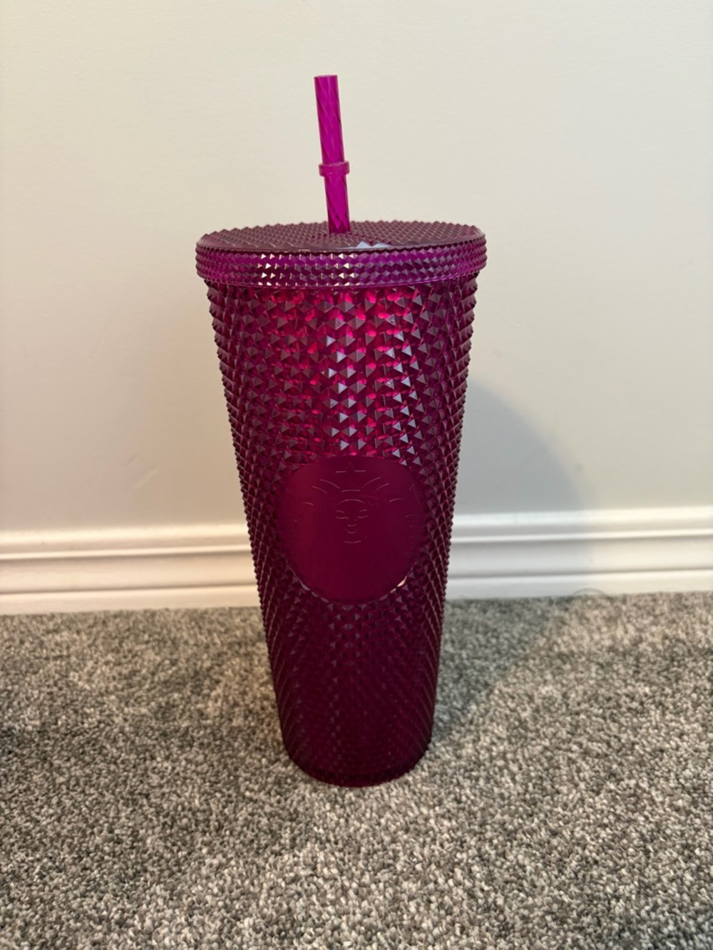 Starbucks Studded Tumbler in Deep Magenta